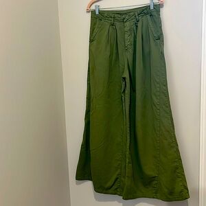 Free People Wide-Leg Pleated Trouser